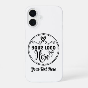 Persoonlijk Stijlvol Logo Modern Merk Aangepast iPhone 16 Hoesje