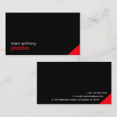 Persoonlijk stijlvol minimaal Visitekaartje 01 - R (Voorkant / Achterkant)