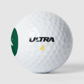 Persoonlijk stijlvol monogram groen golfballen (Logo)