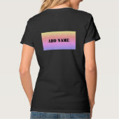 Persoonlijk stijlvol team bruid t-shirt (Achterkant)
