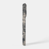 Persoonlijk stijlvol zwart Paris Toile-ontwerp iPhone Hoesje (Rechterkant)