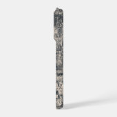 Persoonlijk stijlvol zwart Paris Toile-ontwerp iPhone Hoesje (Linkerkant)