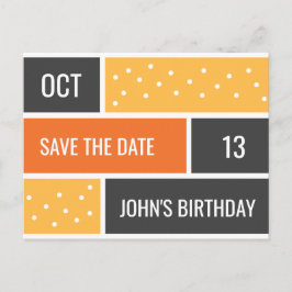 Persoonlijk - Stippen Vet Verjaardag Save the Date Briefkaart