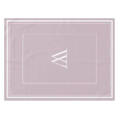 Persoonlijk stoffige roze initiaal tafellade tafelkleed (Voorkant (Horizontaal))