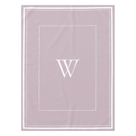 Persoonlijk stoffige roze initiaal tafellade tafelkleed (Voorkant)