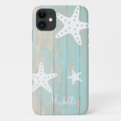Persoonlijk strand houten zeester in distressed lo Case-Mate iPhone case (Achterkant)