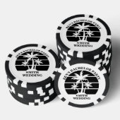 Persoonlijk strand vrijgezellenfeest eiland bruilo poker chips (Opstapeling)