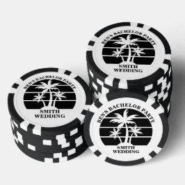 Persoonlijk strand vrijgezellenfeest eiland bruilo poker chips