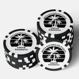 Persoonlijk strand vrijgezellenfeest eiland bruilo poker chips