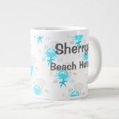 Persoonlijk strandhuis grote koffiekop (Voorkant rechts)