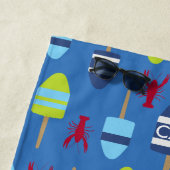 Persoonlijk strandhuis met anker en kreeft leuke d strandlaken (In situ)