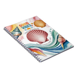 Persoonlijk strandjournaal | Goede vibraties Notitieboek