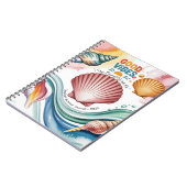 Persoonlijk strandjournaal | Goede vibraties Notitieboek (Linkerzijde)