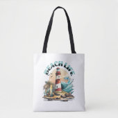 Persoonlijk strandleven tote bag (Voorkant)