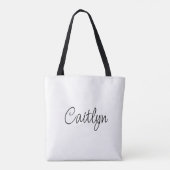 Persoonlijk strandleven tote bag (Achterkant)