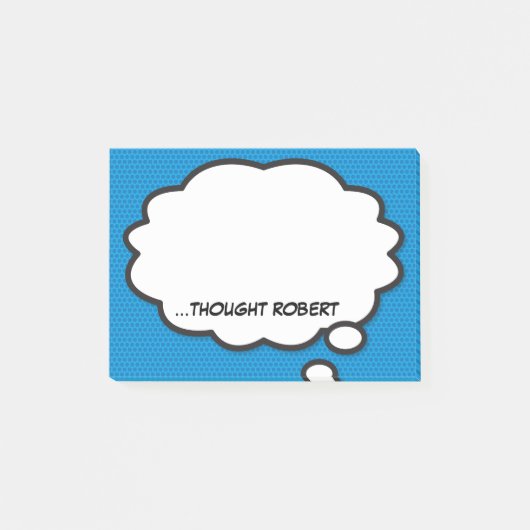 Persoonlijk stripboek Grappige denkballon Post-it® Notes (Voorkant)