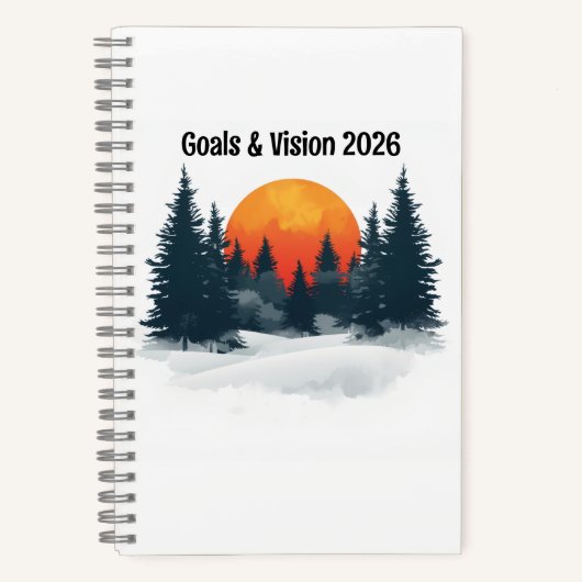 Persoonlijk succes mindset notitieboek 2026 doelen (Voorkant)