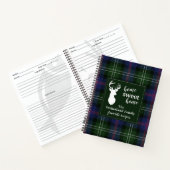 Persoonlijk Sutherland Tartan Spelend Recipe Notitieboek (Binnen)