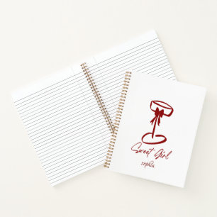 Persoonlijk Sweet Girl Notitieboek Coquette