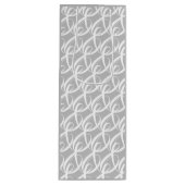 Persoonlijk Symbool van Samenhoren op Zilveren Bru Wijn Cadeautas (Voorkant)