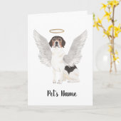 Persoonlijk sympathie voor Beagle Memorial Kaart (Gele Bloem)