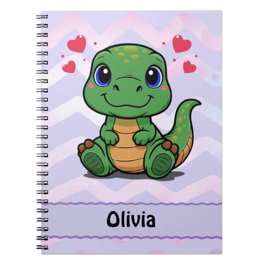 Persoonlijk T-Rex Dinosaurus Notitieboek (Voorkant)