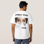 Persoonlijk T-shirt | Aangepaste Ogen Afbeelding & (Achterkant volledig)