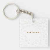 Persoonlijk T-shirt cadeau voor kinderen Sleutelhanger (voorkant)