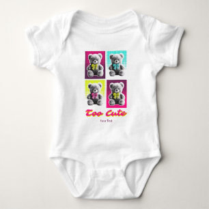 Persoonlijk T-shirt Cute Beer Baby Bodysuit