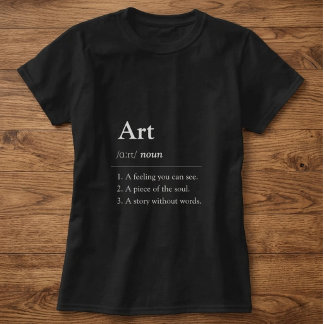 Persoonlijk T-shirt in de stijl van een kunstwboek