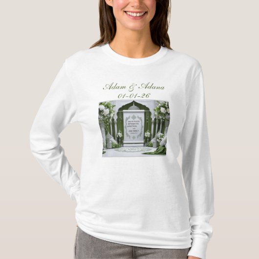 Persoonlijk T-shirt - Islamitische Bruiloft (Voorkant)