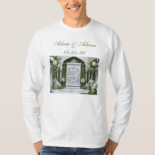 Persoonlijk T-shirt - Islamitische Huwelijk (Voorkant)