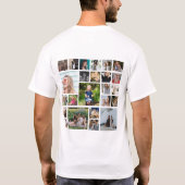 Persoonlijk T-shirt met 24 foto's collage (Achterkant)