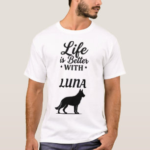Persoonlijk T-shirt met Duitse Herdershond