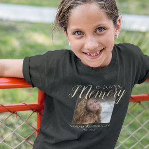 Persoonlijk T-shirt met foto-herdenking voor kinde