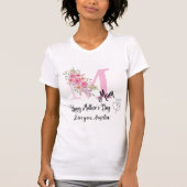 Persoonlijk T-shirt met initiële van mama (Voorkant)