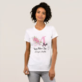 Persoonlijk T-shirt met initiële van mama (Voorkant volledig)