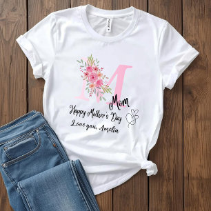 Persoonlijk T-shirt met initiële van mama