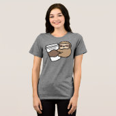 Persoonlijk T-Shirt met Koffie & Luiaards (Voorkant volledig)