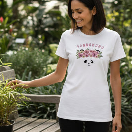 Persoonlijk T-shirt met Panda Beer Gezicht voor Vr