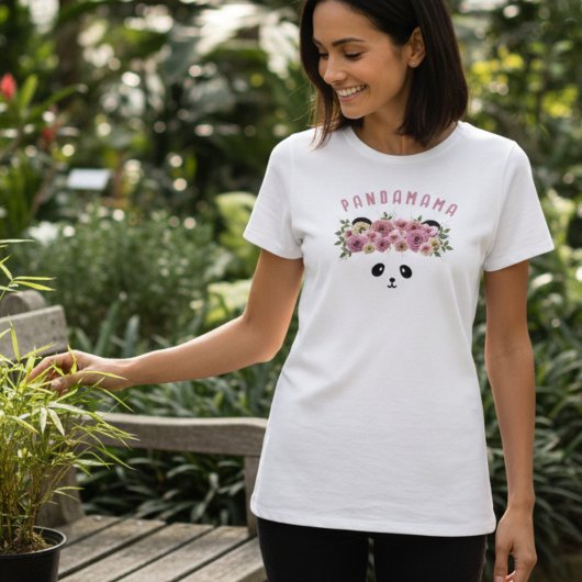 Persoonlijk T-shirt met Panda Beer Gezicht voor Vr