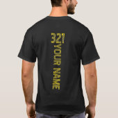 Persoonlijk T-Shirt met Rijdernummer en Naam (Achterkant)