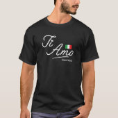 Persoonlijk T-shirt met 'Ti Amo Script' voor koppe (Voorkant)