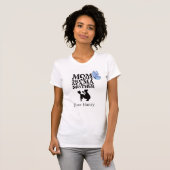 Persoonlijk T-shirt met typografie voor mama (Voorkant volledig)