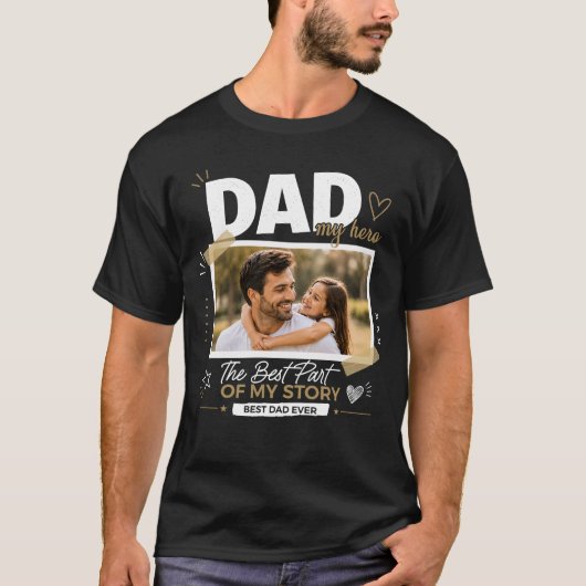 Persoonlijk T-shirt met Vader Foto (Voorkant)