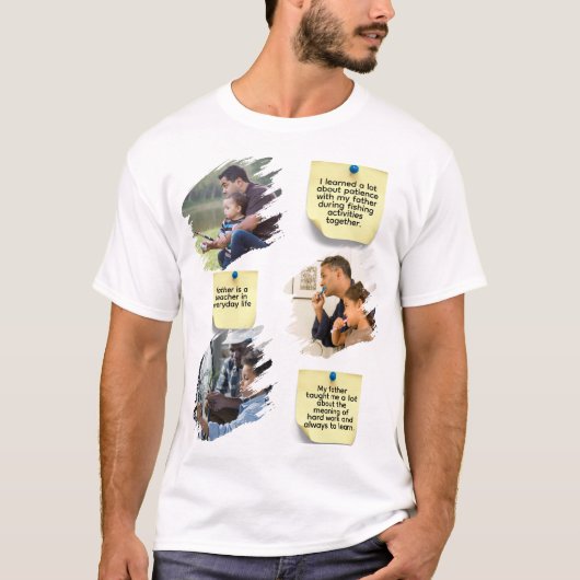 Persoonlijk T-shirt Vaderdag (Voorkant)
