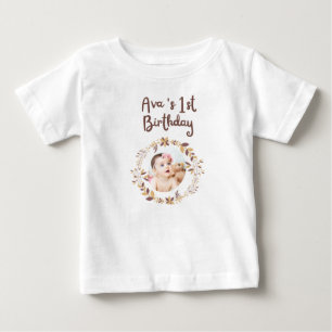 Persoonlijk T-shirt voor 1e verjaardag   Aangepast