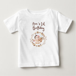 Persoonlijk T-shirt voor 1e verjaardag | Aangepast