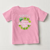 Persoonlijk T-shirt voor baby's eerste St. Patrick (Voorkant)