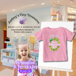 Persoonlijk T-shirt voor baby's eerste St. Patrick